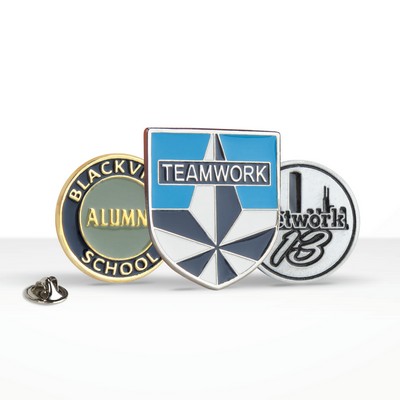 Custom Shape Lapel Pin (0.5 in)