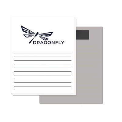 50 Page Magnetic Note-Pads with 1 Custom Colour Imprint (3.5"x4.25")
